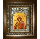 Икона освященная "Девпетерувская икона Божией Матери", в киоте 20x24 см
