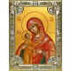 Икона освященная "Девпетерувская икона Божией Матери", 18x24 см, со стразами