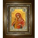 Икона освященная "Девпетерувская икона Божией Матери", в киоте 24x30 см