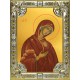 Икона освященная "Деисусная икона Божией Матери", 18x24 см, со стразами