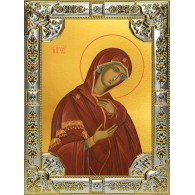 Икона освященная "Деисусная икона Божией Матери", 18x24 см, со стразами фото