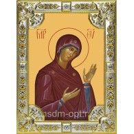 Икона освященная "Деисусная икона Божией Матери", 18x24 см, со стразами фото