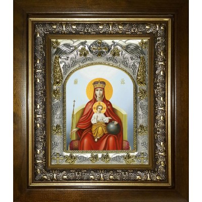 Икона освященная "Державная икона Божией Матери", в киоте 20x24 см фото