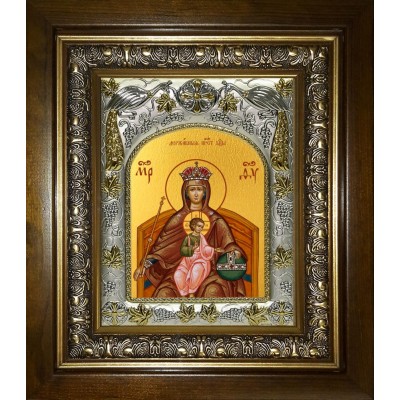 Икона освященная "Державная икона Божией Матери", в киоте 20x24 см фото