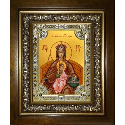 Икона освященная "Державная икона Божией Матери", в киоте 24x30 см фото