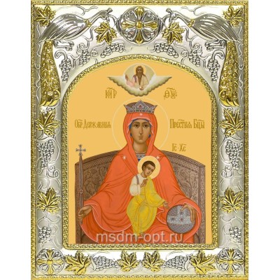 Икона освященная "Державная икона Божией Матери", 14x18 см фото