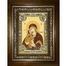 Икона освященная "Донская икона Божией Матери", в киоте 24x30 см