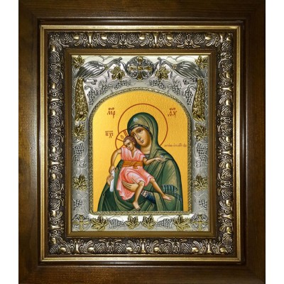 Достойно Есть, икона Божией Матери, в киоте 20x24 см фото
