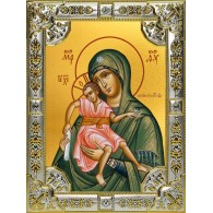 Достойно Есть, икона Божией Матери, 18x24 см, со стразами фото
