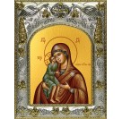 Икона освященная "Елецкая икона Божией Матери", 14x18 см