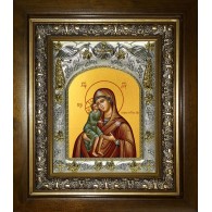 Икона освященная "Елецкая икона Божией Матери", в киоте 20x24 см фото
