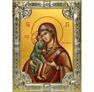 Икона освященная "Елецкая икона Божией Матери", 18x24 см, со стразами