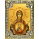Икона освященная "Знамение икона Божией Матери", 18x24 см, со стразами