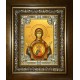 Икона освященная "Знамение, икона Божией Матери", в киоте 24x30 см