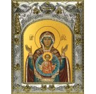 Икона освященная "Знамение, икона Божией Матери", 14x18 см