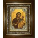 Икона освященная "Иверская икона Божией Матери", в киоте 24x30 см