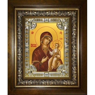 Икона освященная "Иверская икона Божией Матери", в киоте 24x30 см фото