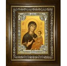 Икона освященная "Иверская икона Божией Матери", в киоте 24x30 см
