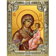Икона освященная "Иверская икона Божией Матери", 18x24 см, со стразами фото