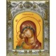 Икона освященная "Игоревская икона Божией Матери", 14x18 см
