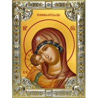 Икона освященная "Игоревская икона Божией Матери", 18x24 см, со стразами фото