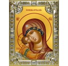 Икона освященная "Игоревская икона Божией Матери", 18x24 см, со стразами