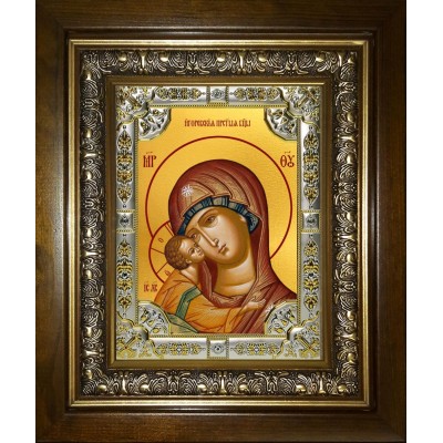 Икона освященная "Игоревская икона Божией помощи", в киоте 24x30 см фото