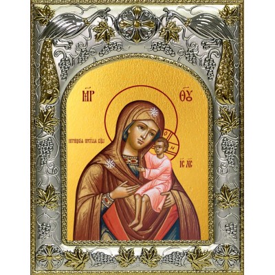 Икона освященная "Игрицкая икона Божией Матери", 14x18 см фото