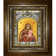 Икона освященная "Игрицкая икона Божией Матери", в киоте 20x24 см фото
