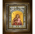 Икона освященная "Игрицкая икона Божией Матери", в киоте 20x24 см