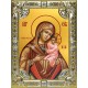 Икона освященная "Игрицкая икона Божией Матери", 18x24 см, со стразами