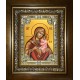 Икона освященная "Игрицкая икона Божией Матери", в киоте 24x30 см