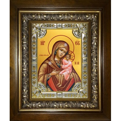 Икона освященная "Игрицкая икона Божией Матери", в киоте 24x30 см фото
