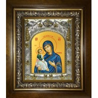 Икона освященная "Иерусалимская икона Божией Матери", в киоте 20x24 см фото