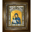 Икона освященная "Иерусалимская икона Божией Матери", в киоте 20x24 см