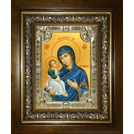 Икона освященная "Иерусалимская икона Божией Матери", в киоте 24x30 см фото
