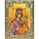Икона освященная "Избавительница, икона Божией Матери", 18x24 см, со стразами