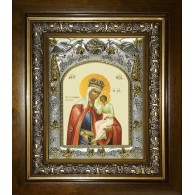 Икона освященная "Избавление от бед страждущих, икона Божией Матери", в киоте 20x24 см фото