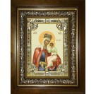 Икона освященная "Избавление от бед страждущих, икона Божией Матери", в киоте 24x30 см