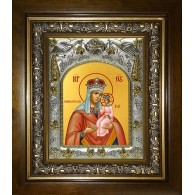 Икона освященная "Ильинская икона Божией Матери", в киоте 20x24 см фото