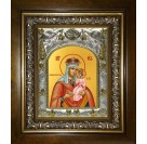 Икона освященная "Ильинская икона Божией Матери", в киоте 20x24 см