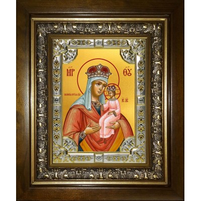 Икона освященная "Ильинская икона Божией Матери", в киоте 24x30 см фото