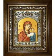 Икона освященная "Казанская икона Божией Матери", в киоте 20x24 см фото