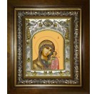 Икона освященная "Казанская икона Божией Матери", в киоте 20x24 см