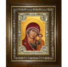 Икона освященная "Казанская икона Божией Матери", в киоте 24x30 см