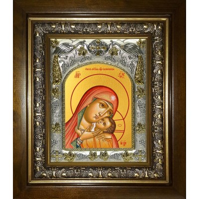 Икона освященная "Касперовская икона Божией Матери", в киоте 20x24 см фото