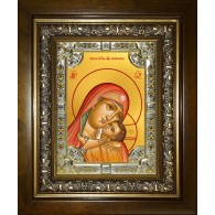 Икона освященная "Касперовская икона Божией Матери", в киоте 24x30 см фото