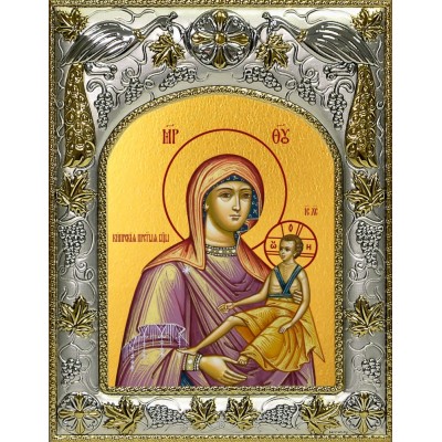 Икона освященная "Кипрская икона Божией Матери", 14x18 см фото
