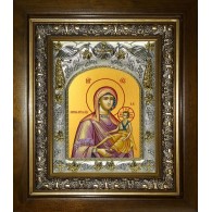 Икона освященная "Кипрская икона Божией Матери", в киоте 20x24 см фото