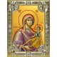 Икона освященная "Кипрская икона Божией Матери", 18x24 см, со стразами